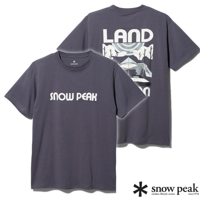 【日本 Snow Peak】Snow Peak Camping Club 圓領短袖T恤/TS-23AU003 CH 炭灰✿30E010